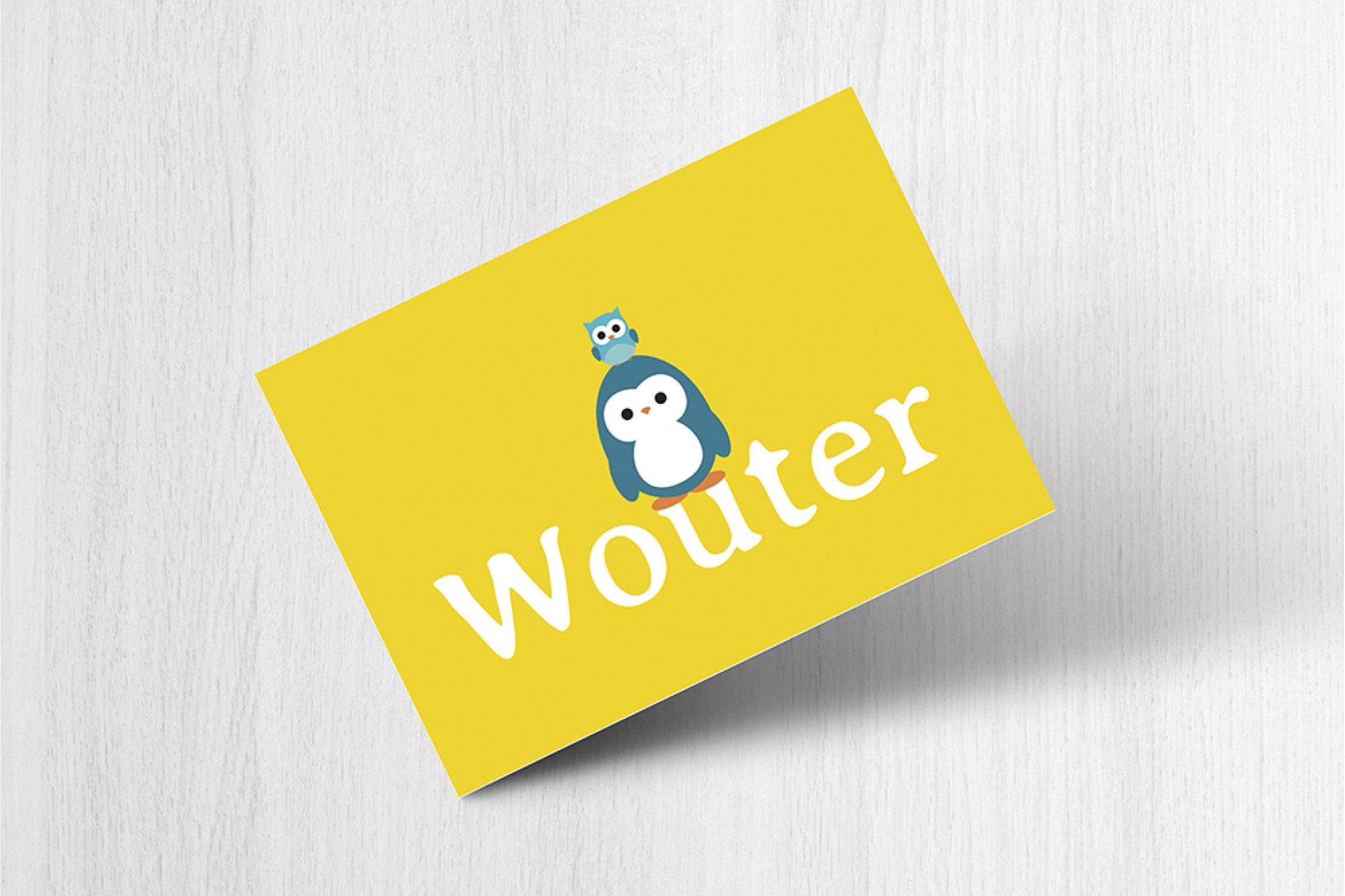 Pinguin met uiltje
